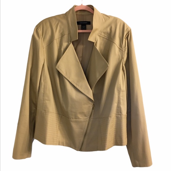 26W Ashley Stewart Peplum Jacket with Asymmetrical Zip - Picture 12 of 12
